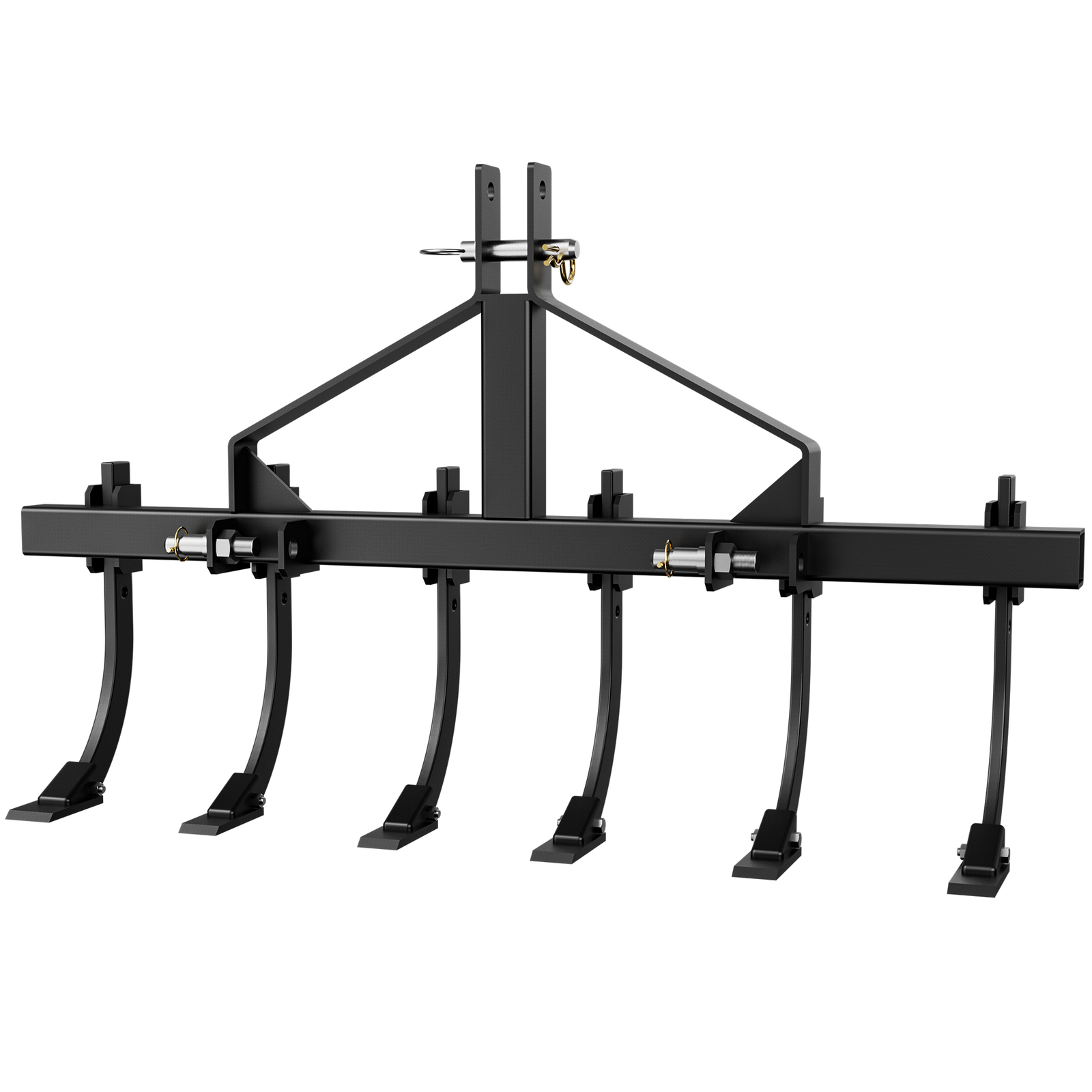 6-Shank Detachable Scarifier Cultivator & Brackets for CAT-0 and CAT-1 Tractors