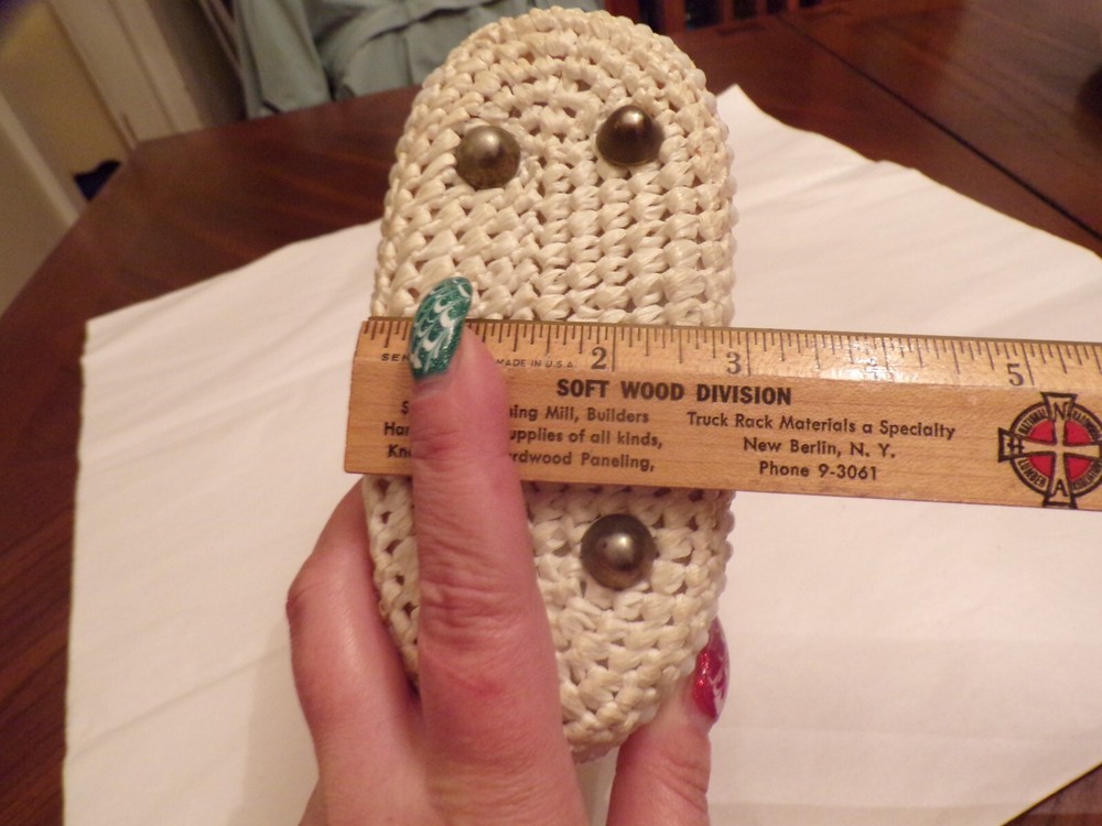 VTG White Beaded Hand Bag