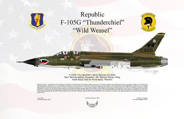 USAF Wild Weasel YGBSM patch US seller F-100 F-105 F-4 F-16 SAM ECM Vietnam