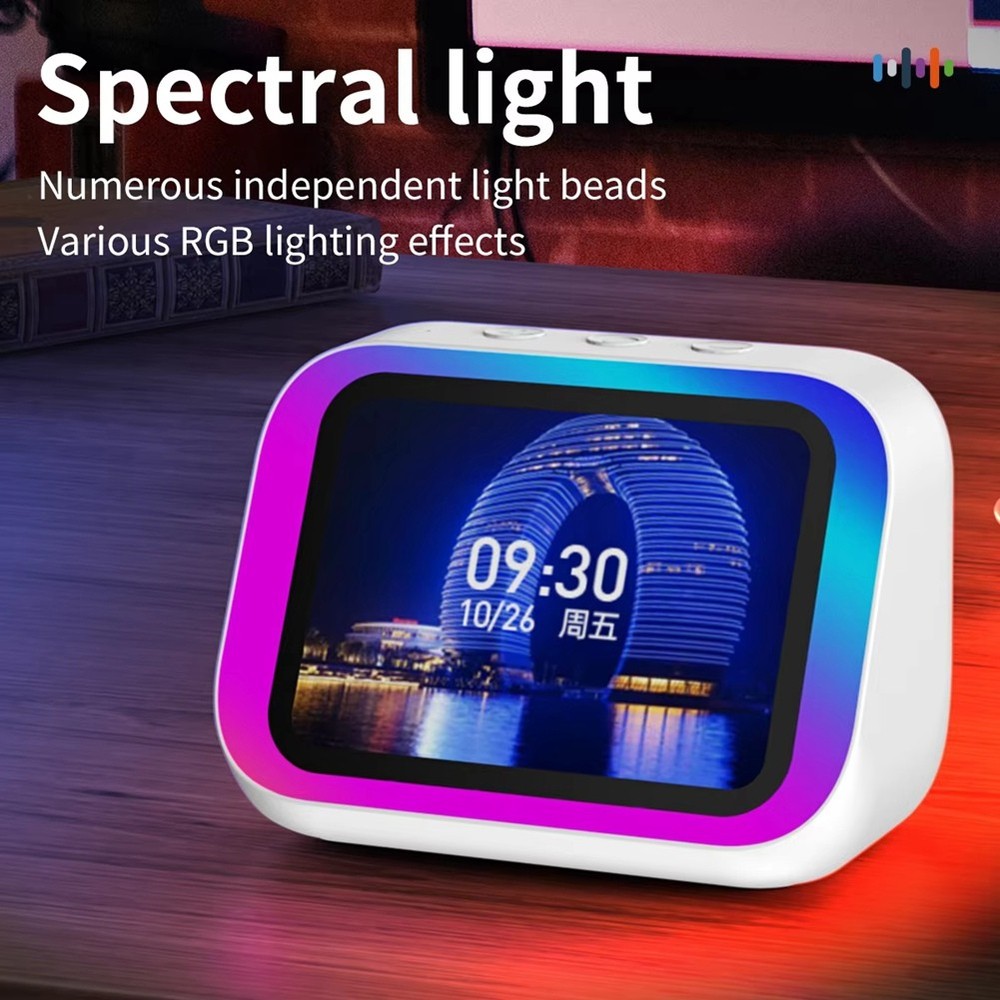 Intelligent Screen Bluetooth Clock Speaker with Temperature Display7211
