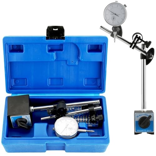 110Lbs Magnetic Base with Fine Adjustment, 0-10mm Range Dial Indicator