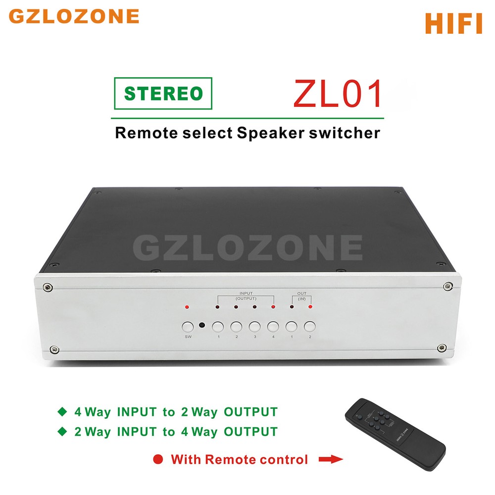ZEROZONE ZL01 Remote Select Speaker Switcher/Amplifier Switcher