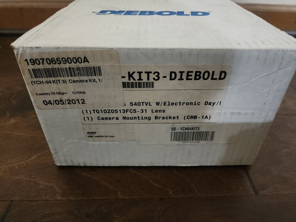 Diebold Preferred YCH-04 Kit Security Camera W/ Computar Lens And Mounting