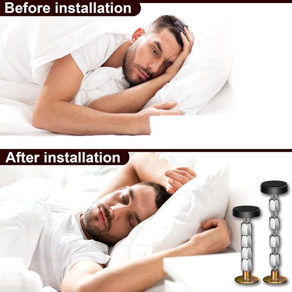 Adjustable Threaded Bed Frame Stabilizer - Stop Shaking & Enhance Sleep Quality