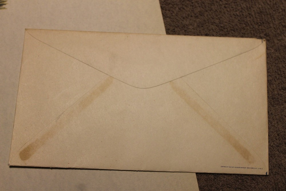 Original WW2 U.S. Home Front Patriotic Letter Head and Matching Envelope Set