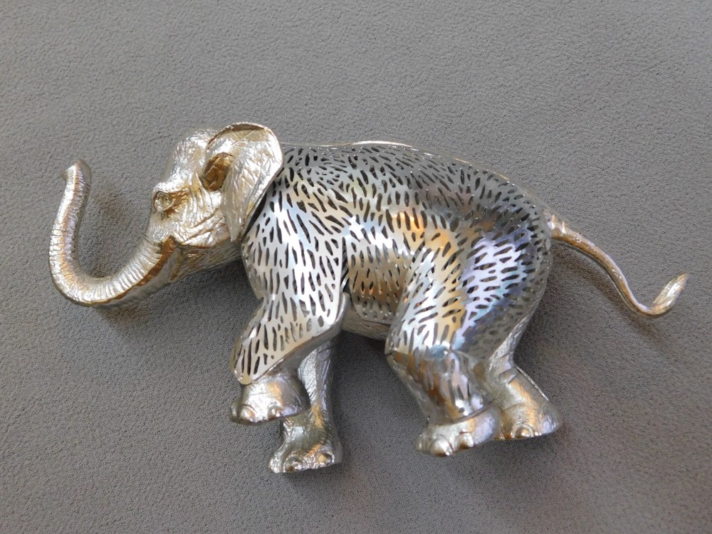 Christofle Lumiere D'Argent Silverplate Elephant Figurine