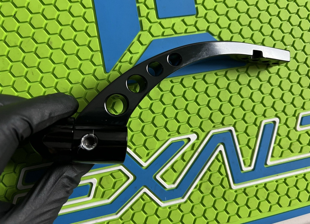 UNIVERSAL DROP FORWARD + ON/ OFF DOVETAIL ASA + MACROLINE FITTING - GLOSS BLACK