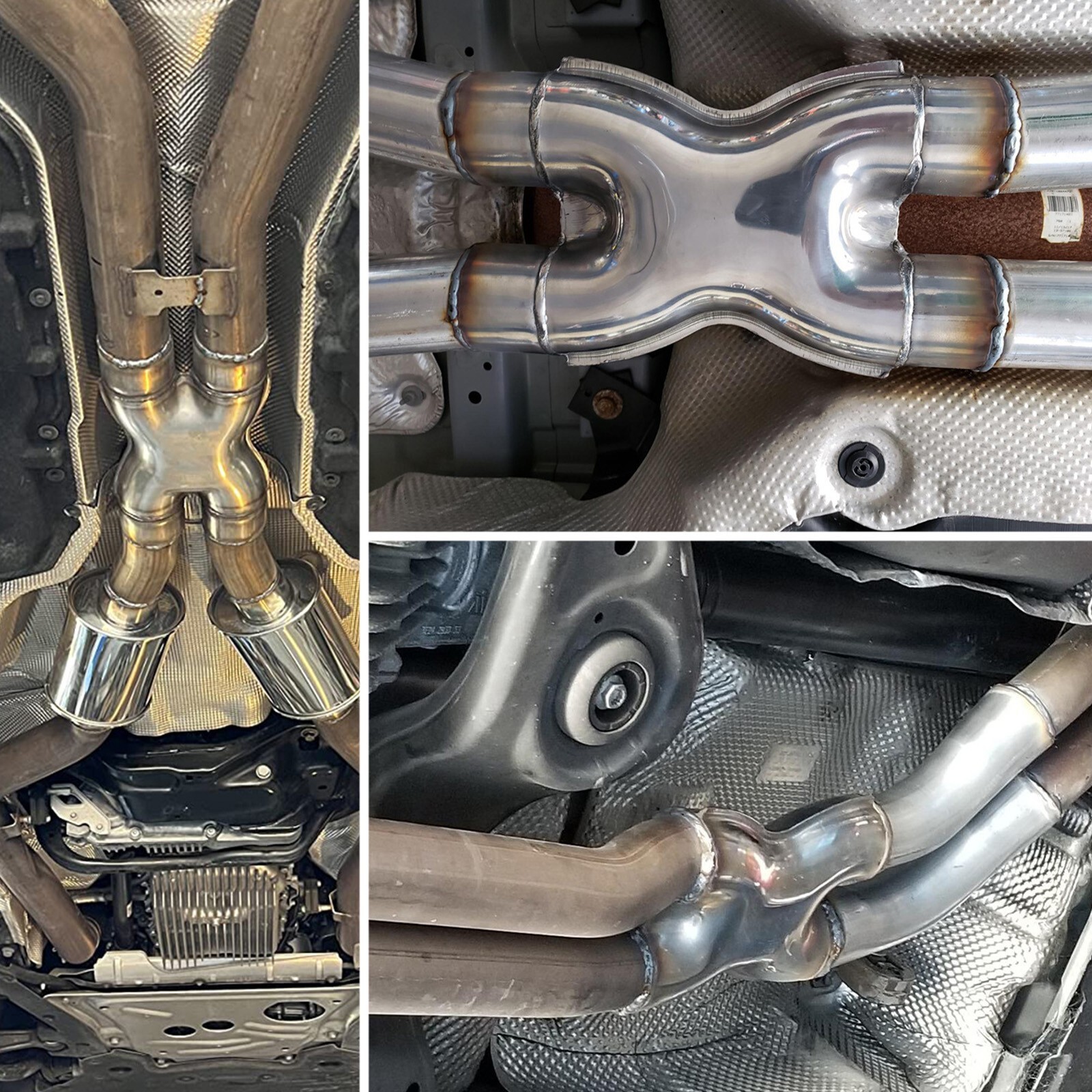 Exhaust X Pipe 2.5 Inch Inlet,Stainless Steel Universal Exhaust X Pipe 2.5"