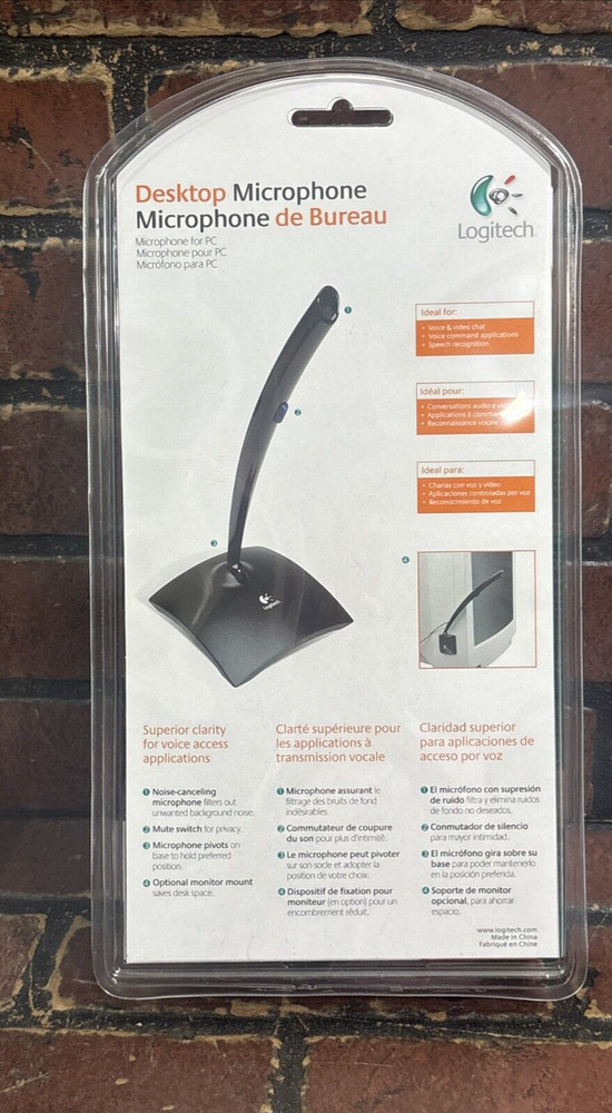 Logitech 980240-0403 Desktop Microphone