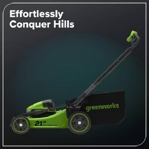 Greenworks POWERALL 3pc Combo Kit - 21" Lawn Mower 12" String Trimmer 320 CFM Le