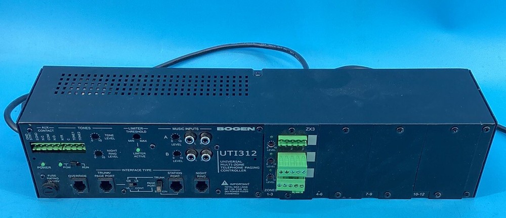 Bogen UTI312 Multi Zone Page Controller with Universal Telephone Interface