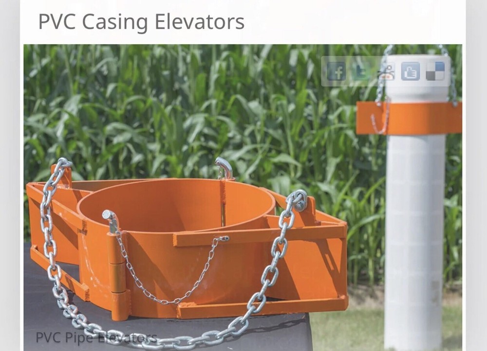 1” PVC pipe elevators (1 Pair) Brand New