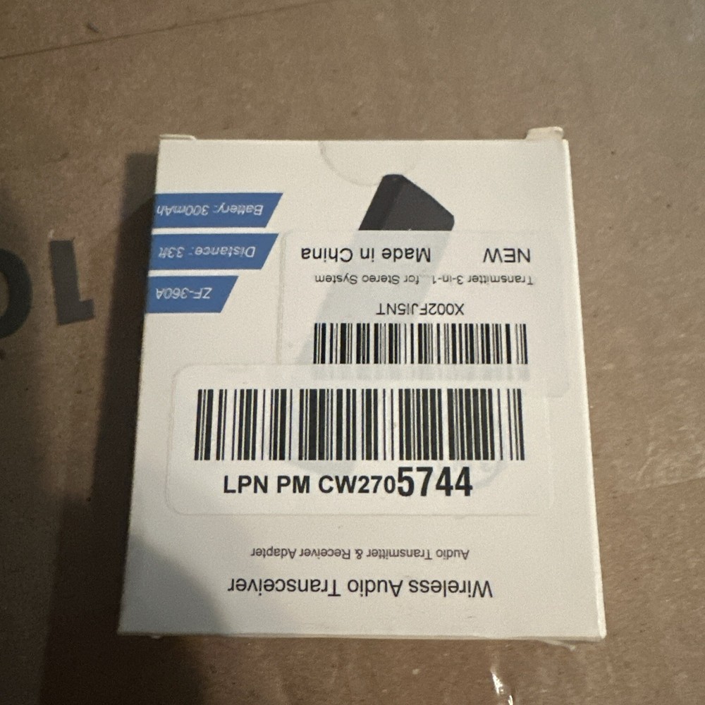 3 in 1 Wireless Audio Transmitter / Transceiver and Adapter 5.0 ZF-360A