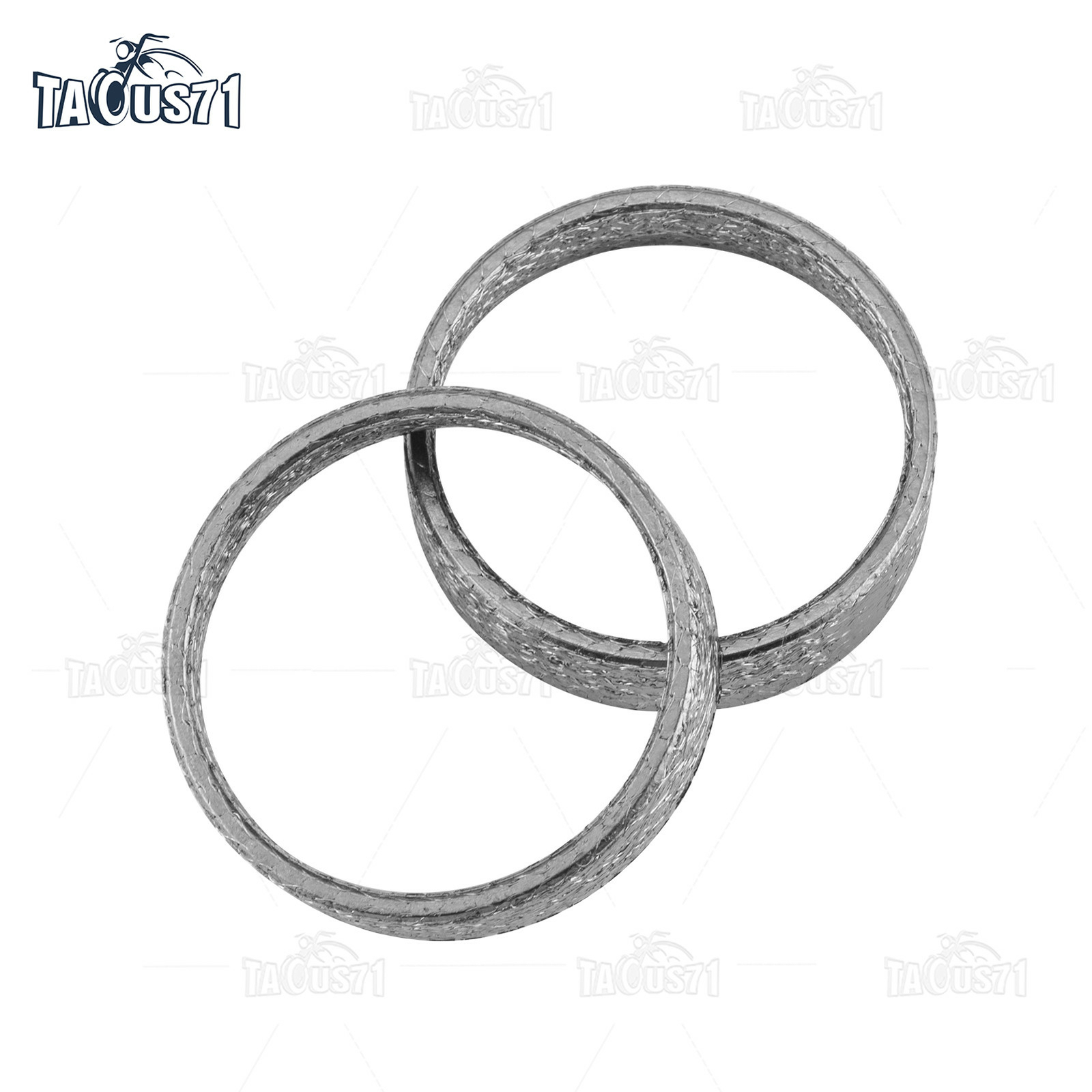 Pair Graphite Exhaust Gasket for Harley Big Twin and Sportster 84-UP