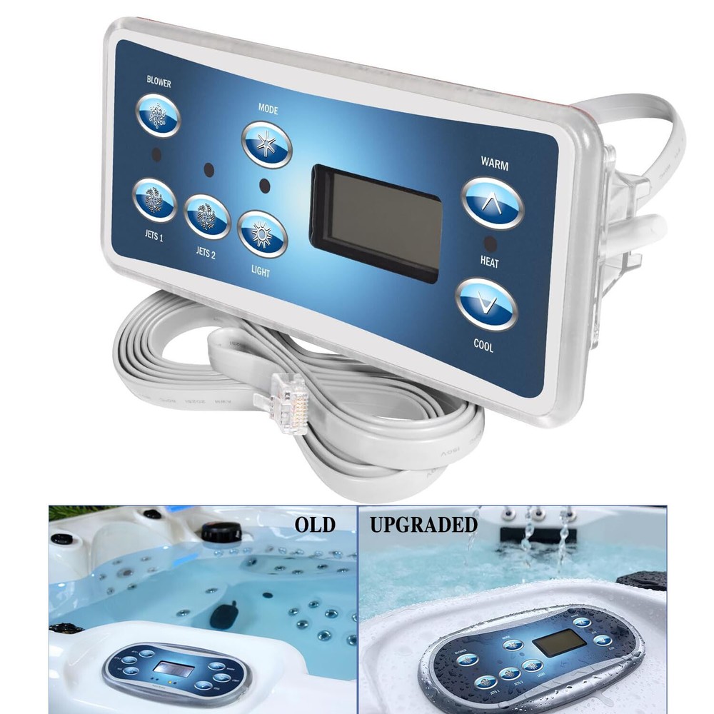 for Balboa 53189, VL701S Topside Control Panel with 7-Button VS510SZ Controllers
