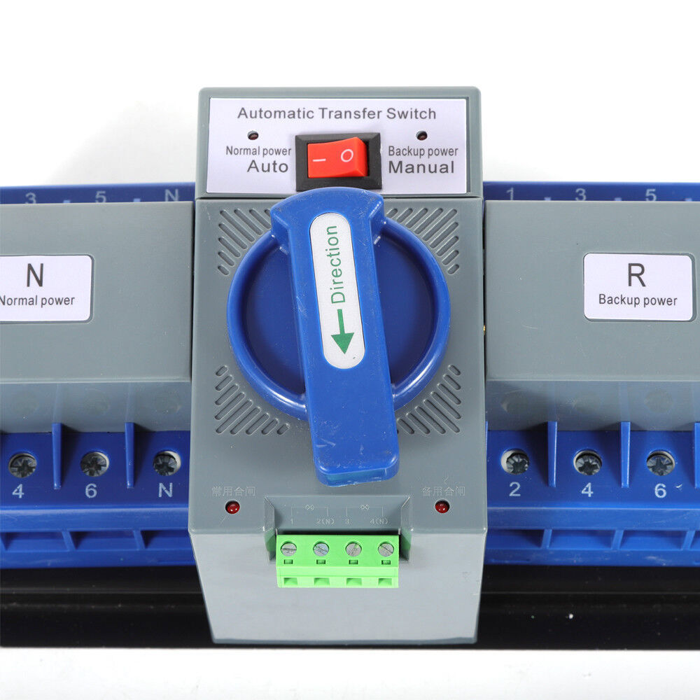 Dual Power Automatic Transfer Switch kit 63A 4P ATS Generator Changeover Switch