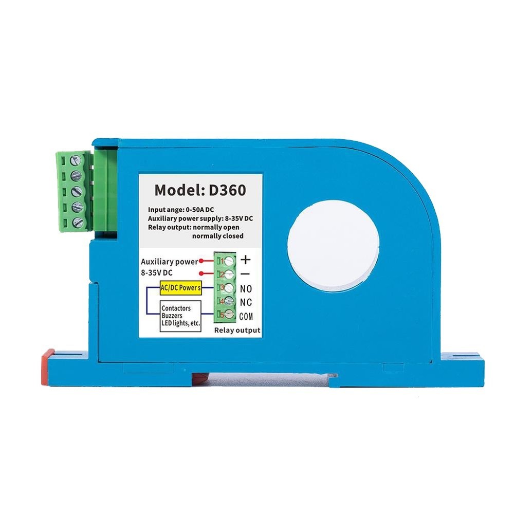 Indicator Light DC Current Sensing Switch 0 50A 0 100A with Simple Use
