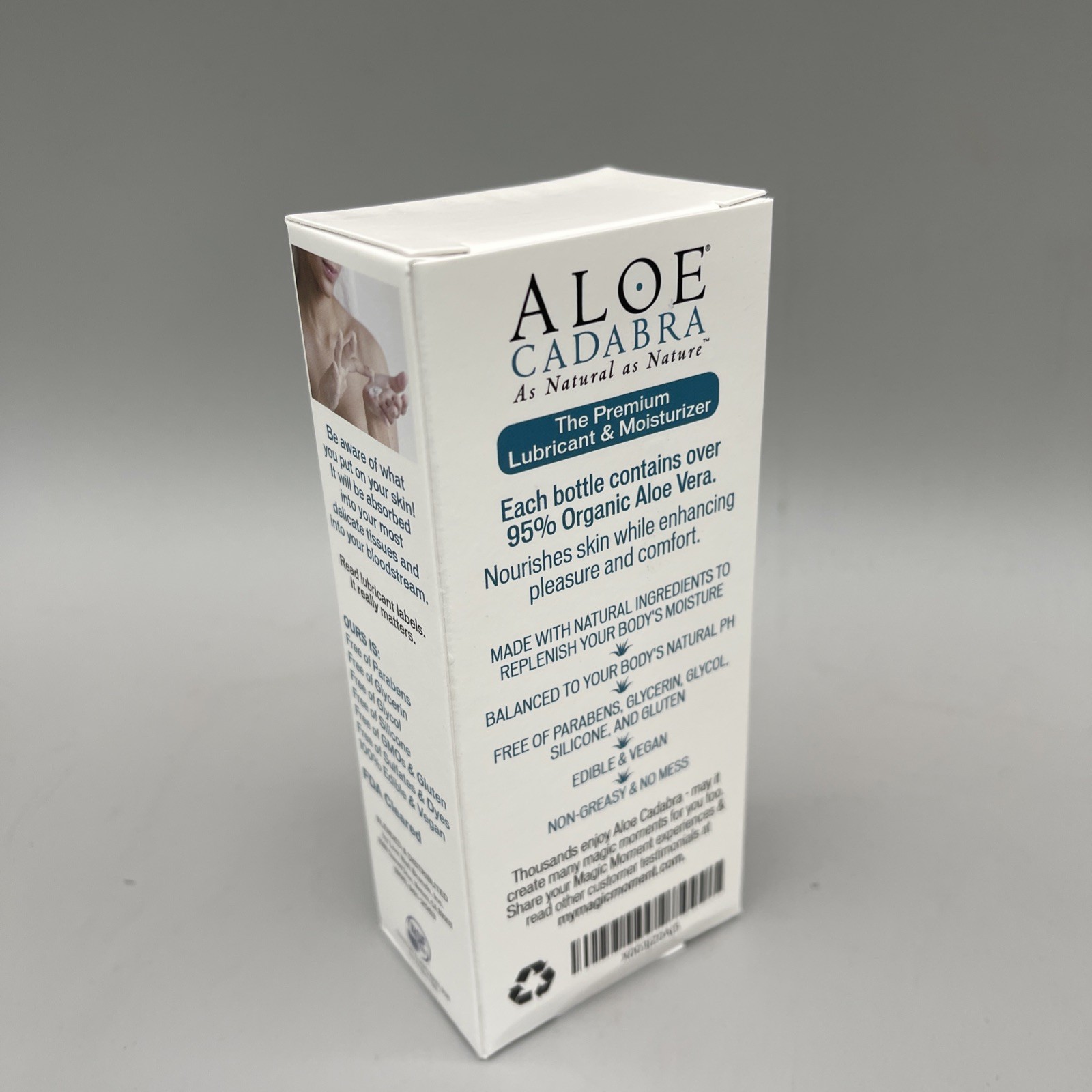 Aloe Cadabra Aloe Natural Water Based Personal Lube Organic Lubricant 2.5oz New