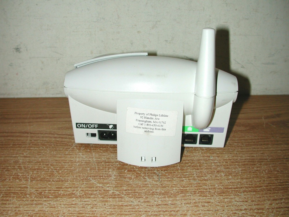 PHILIPS LIFELINE COMMUNICATOR UNIT 6800XT EMERGENCY ALERT SYSTEM W/ ACCESSORIES