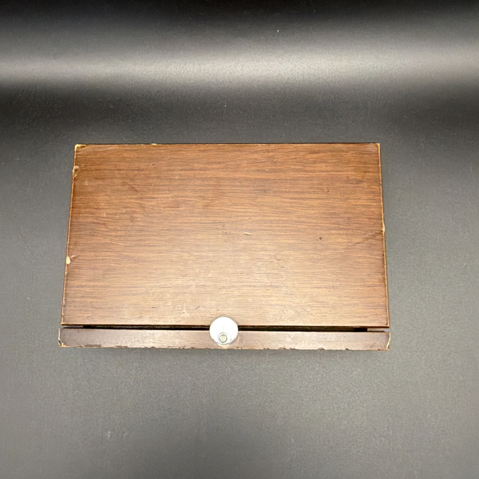 Rare Vintage Vestax Wooden Triple DJ Cartridge Needle Case Used Complete