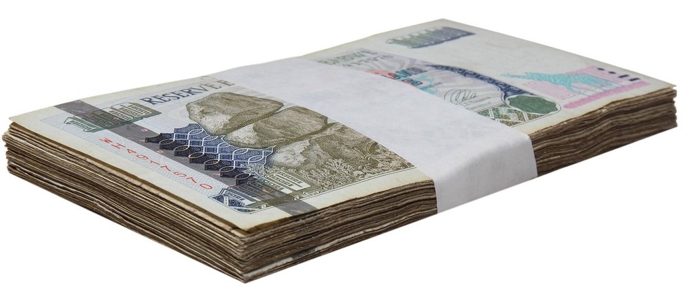 Zimbabwe 1000 Dollars, 2003, P-12b, Damaged X 100 PCS Bundle Pack
