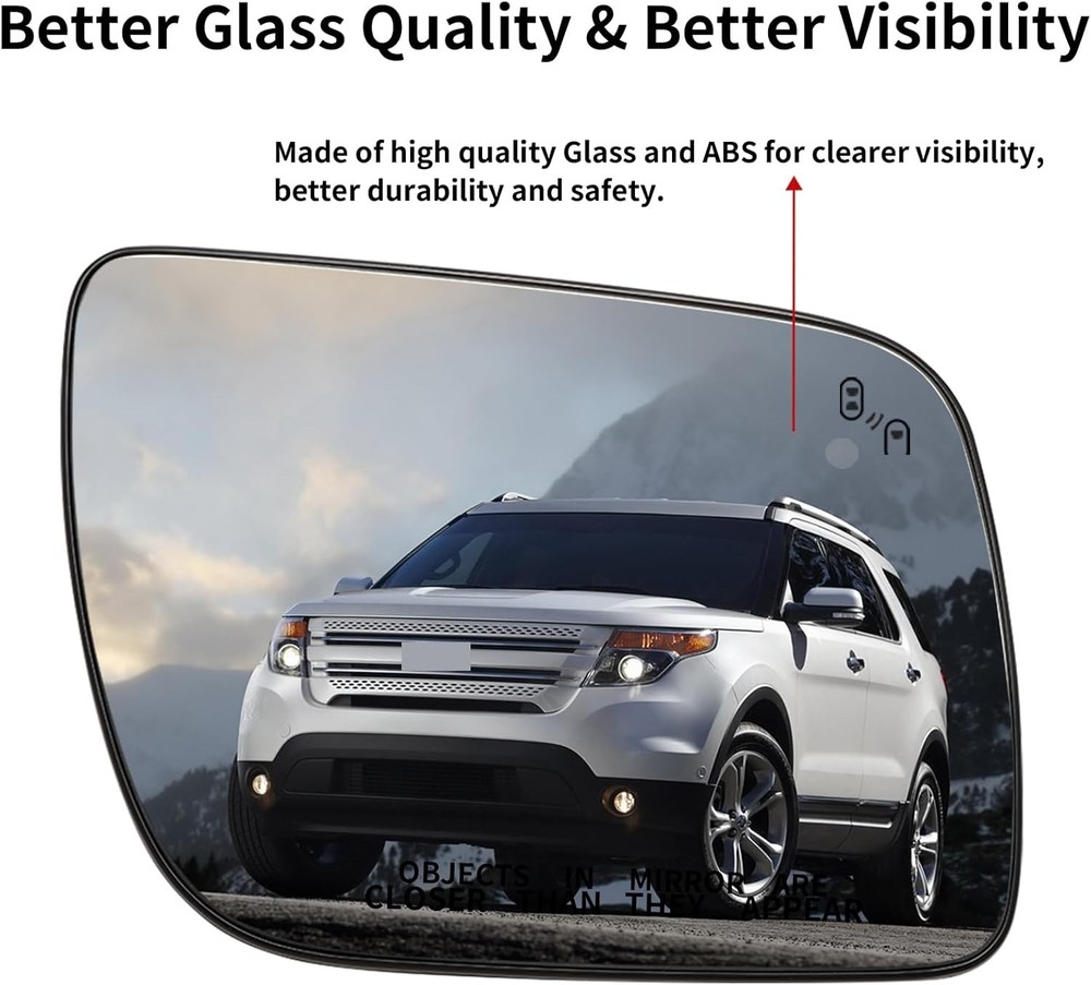 Passenger Side Mirror Replacement for Ford Explorer 2011 2012 2013 2014 2015 201