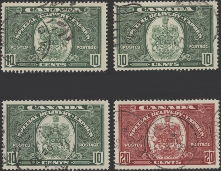 CANADA, 1938-39. Special Delivery E7 (3), E8,  Used