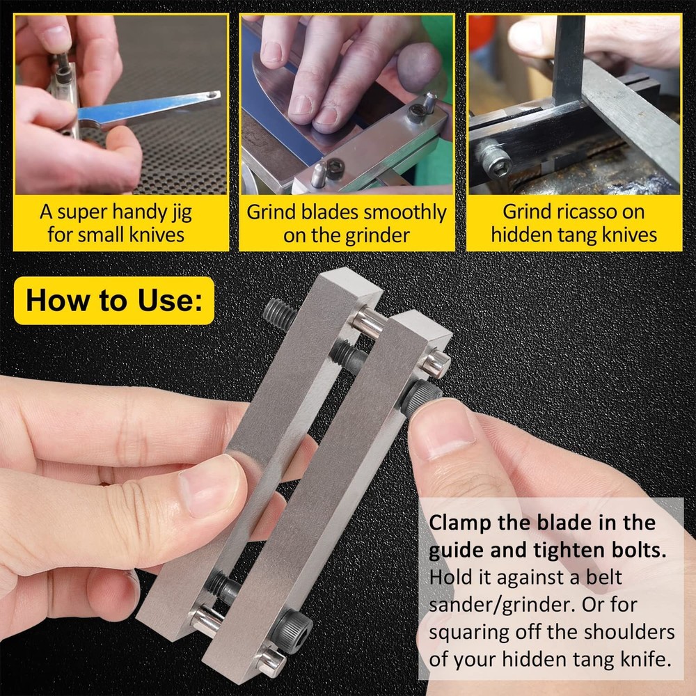 Hardened File Guide with Carbide Surface For Knife Making Tool Knife Makers