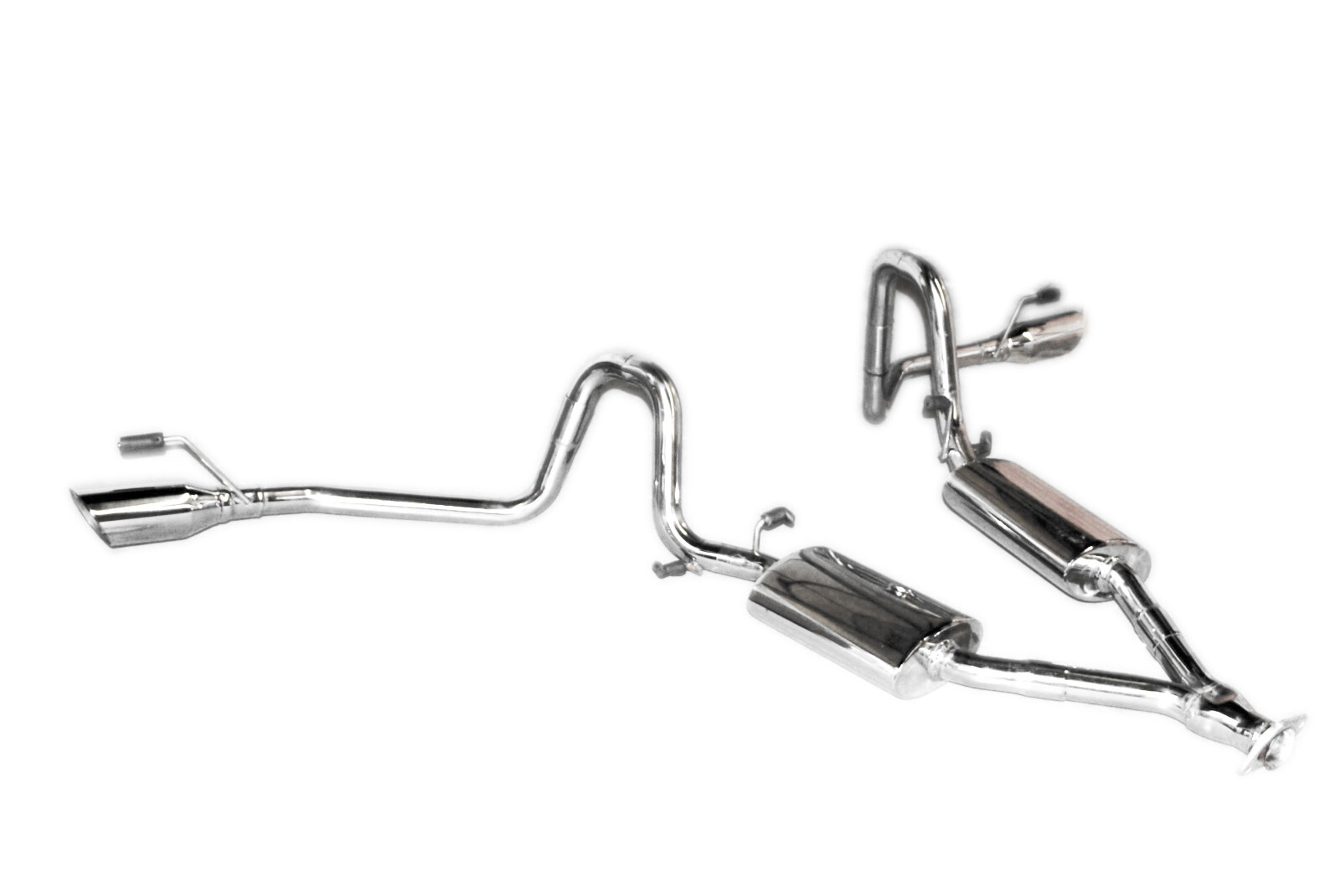 EMUSA Catback Exhaust System w/ Dual Tips for 99-04 Ford Mustang 3.8L V6