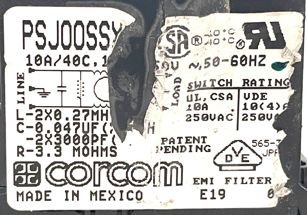 USED Corcom PSJ00SSY Connector