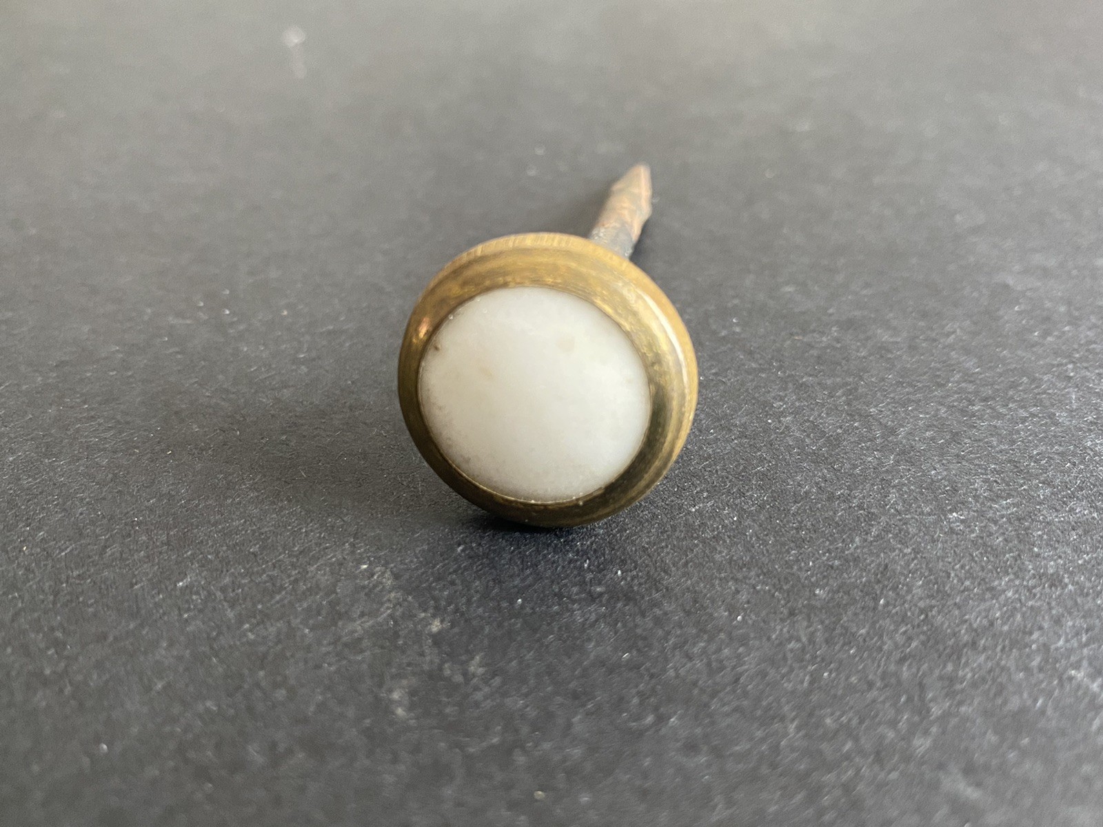 Vintage Victorian Porcelain Picture Hanging Nail- 2 3/4”