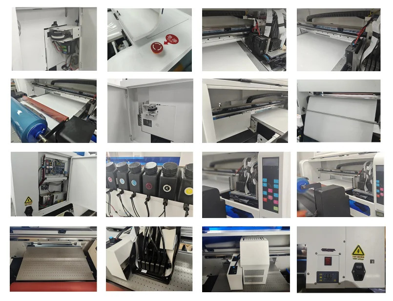 A3+ Automatic Dual XP600 Printhead UV DTF Printer for Automatic Cleaning Rollers