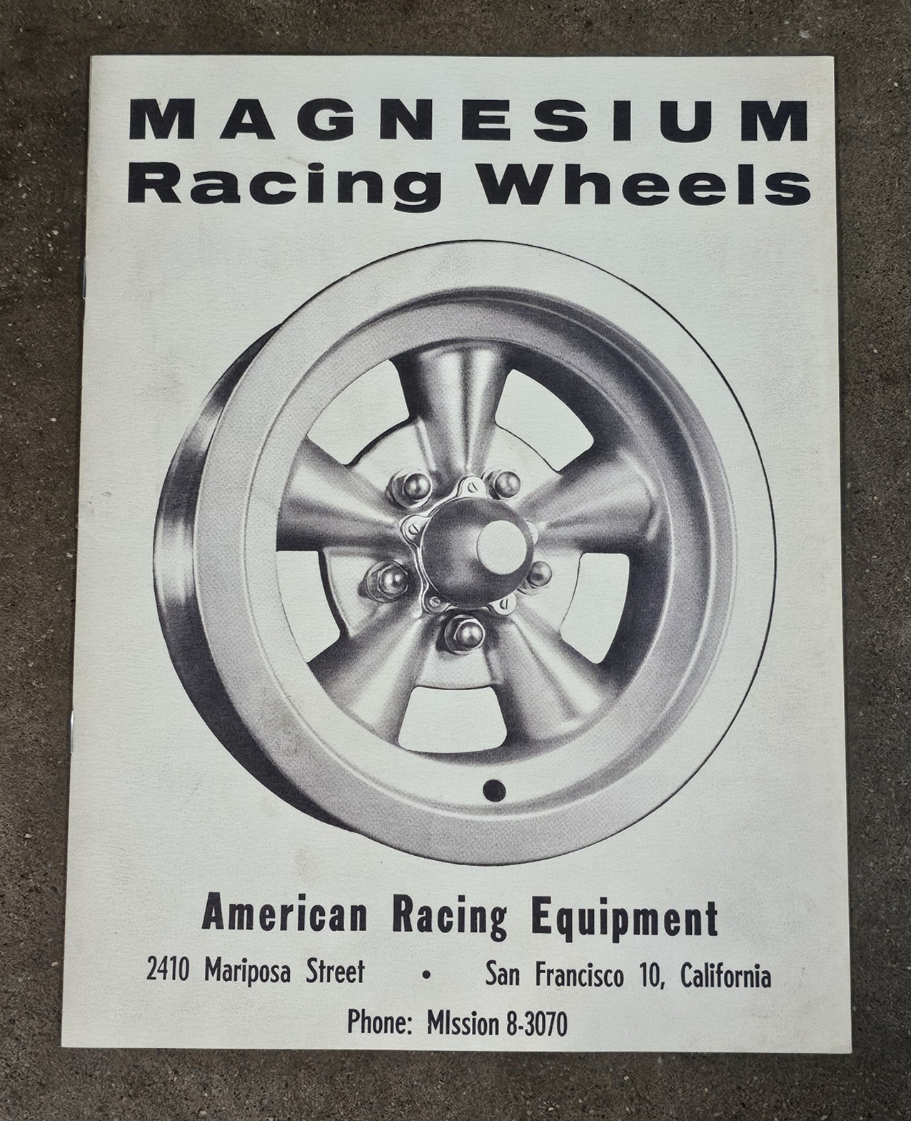 1960s American Racing Equipment Magnesium Wheels Catalog Hot Rod Drag Racing mag