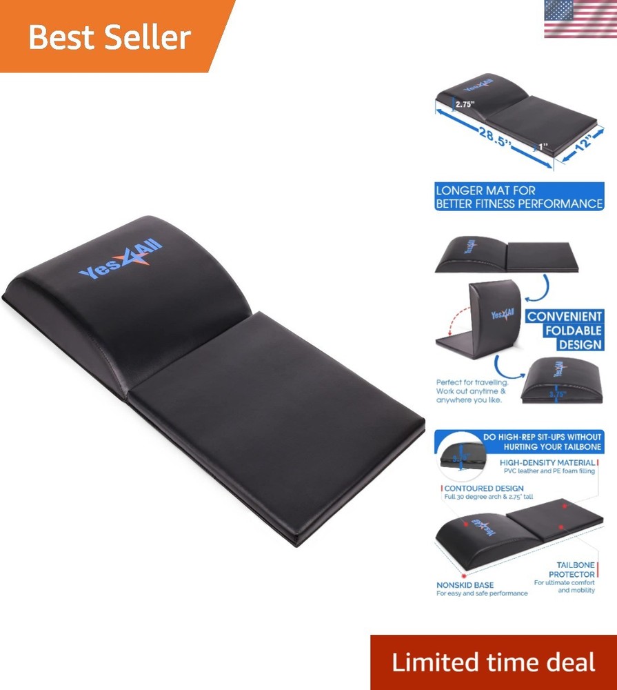 High-Density Ab Exercise Mat for Comfortable Core Training & Tailbone Support