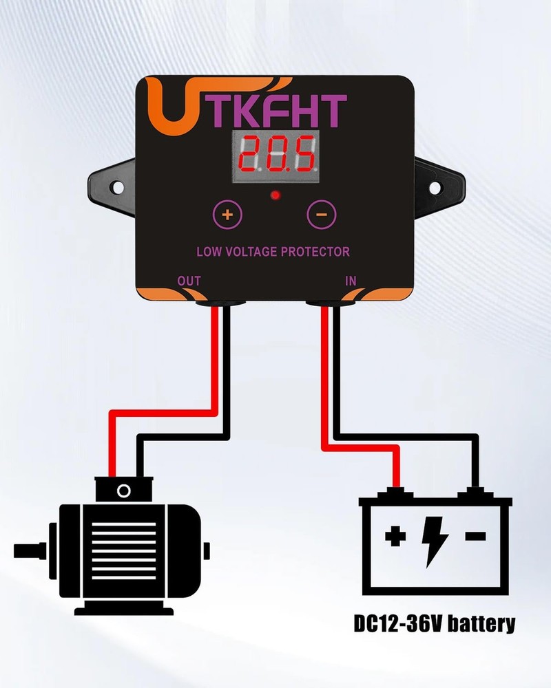 Upgrade DC12-36V Low Voltage Protector, Digital Disconnect Switch, ... Fast Ship