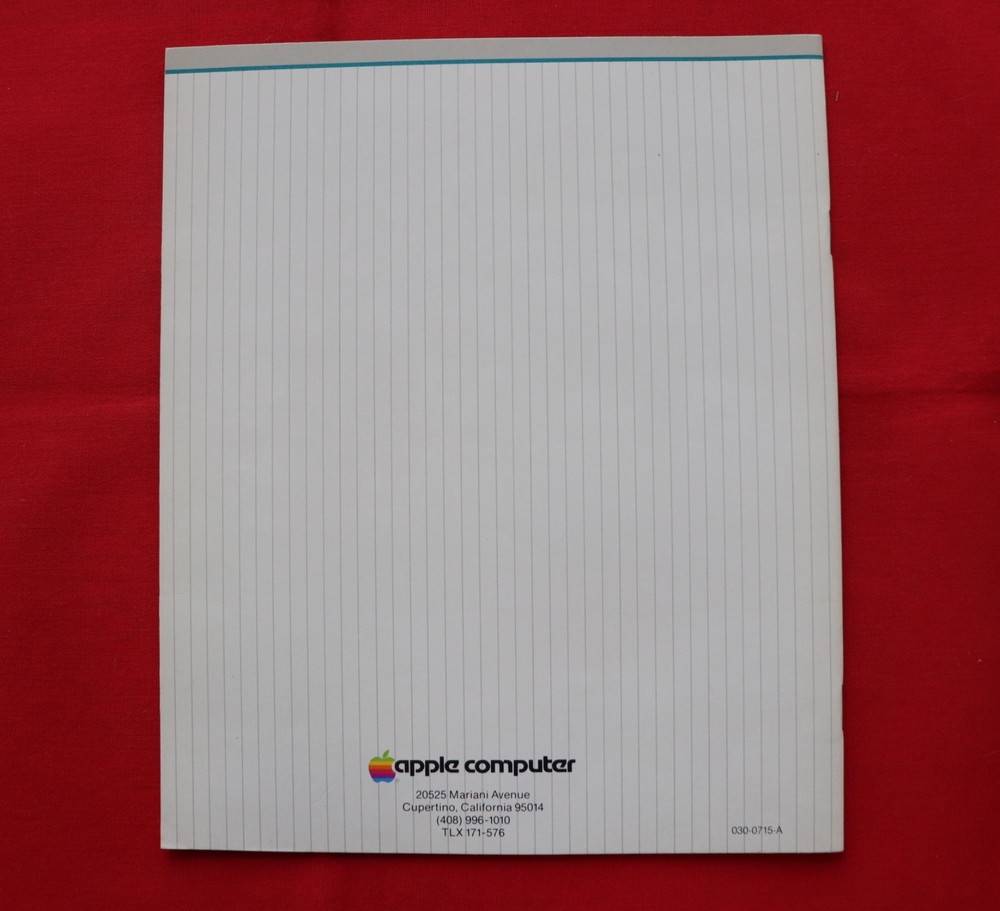 APPLE COMPUTER DUODISK OWNER’S MANUAL PLUS PACKING LIST