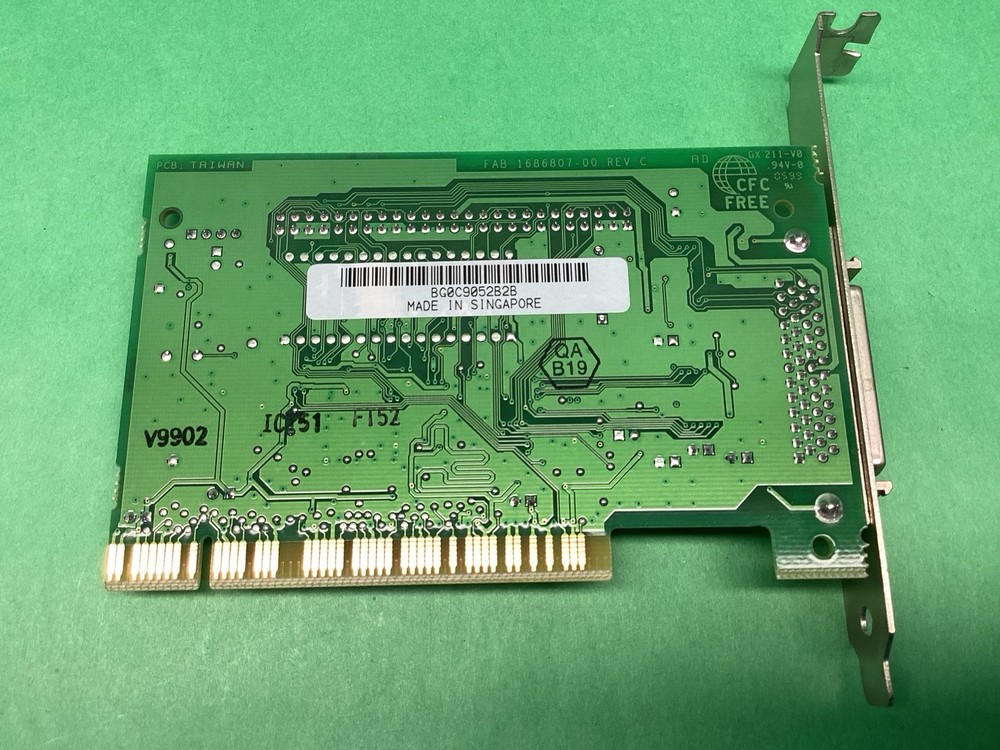 Adaptec AHA-2910C PCI to SCSI Host Adapter Controller Expansion Card - UNTESTED