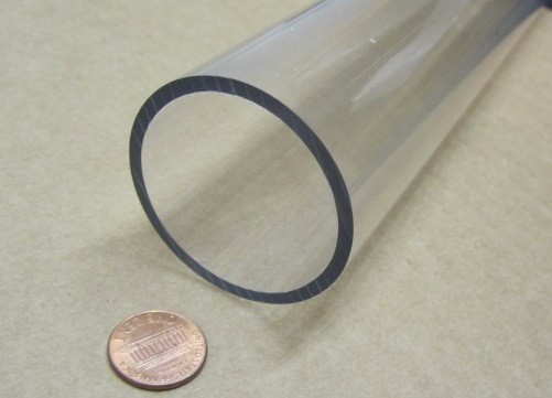 Polycarbonate Clear Round Tube / Tubing 2.00" x 1.75" (2.0" x 1 3/4")-946