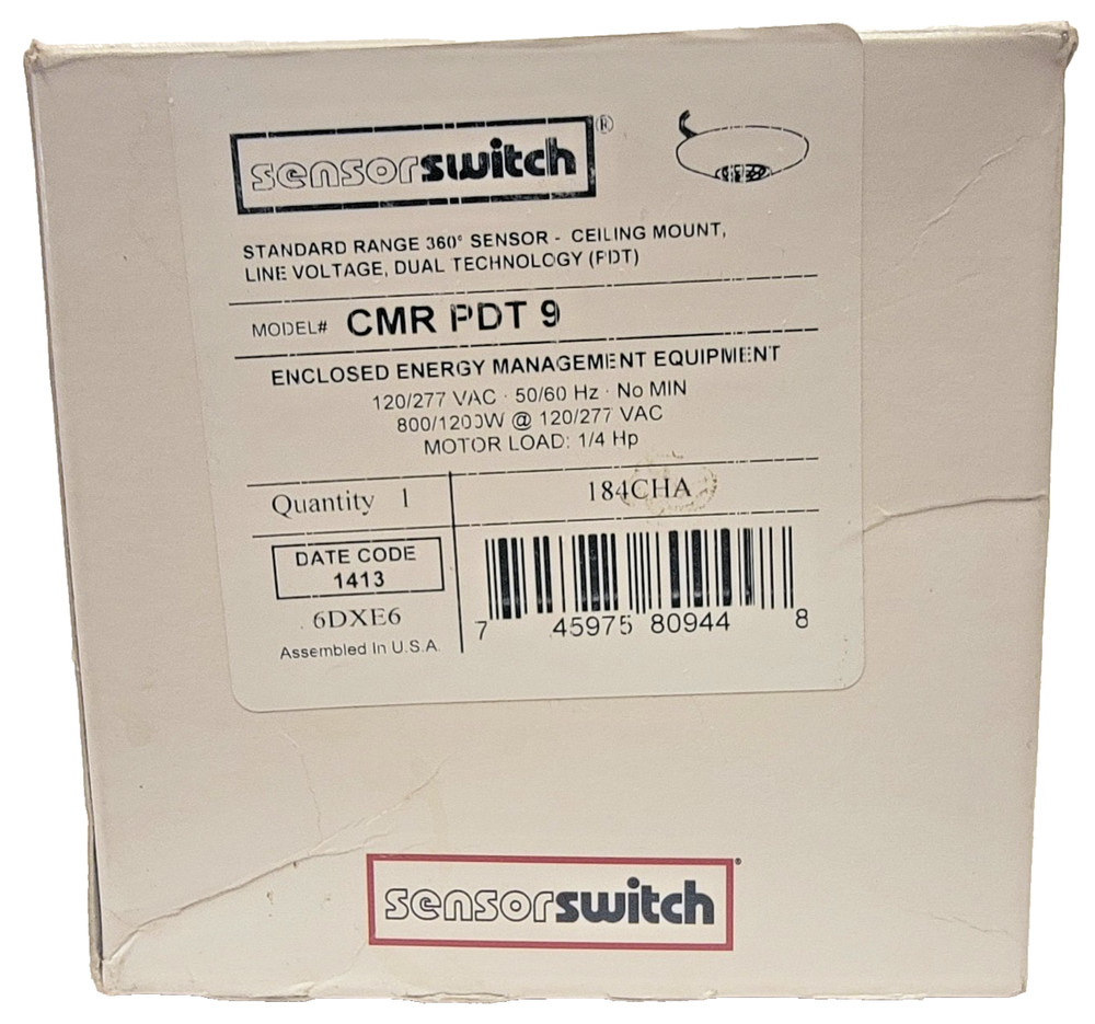 Acuity Sensor Switch CMR PDT 9 360º Ceiling Mount PDT 184CHA