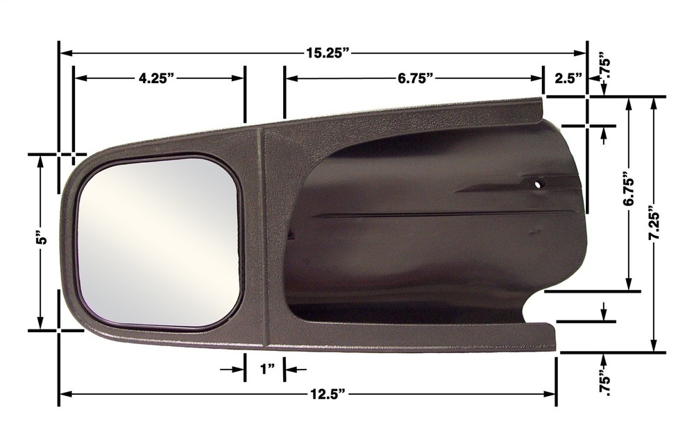 CIPA Mirrors 11501 Custom Towing Mirror