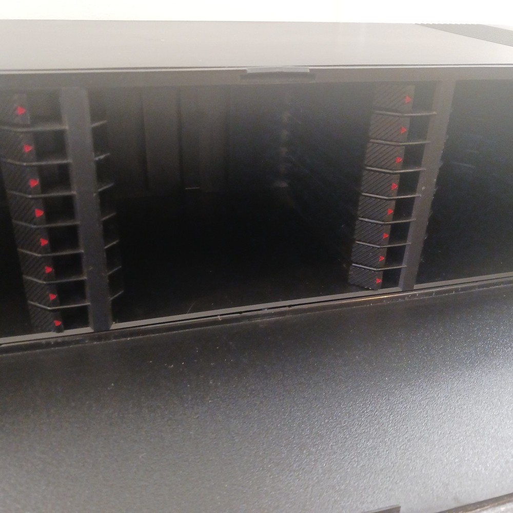 Laserline CD Storage 24 Case Push Button Door Black Push Button