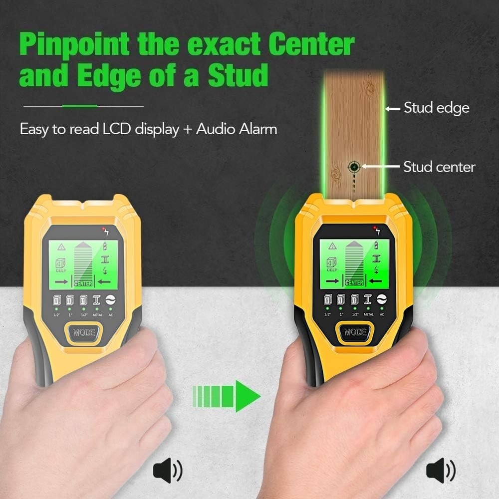 Stud Finder Wall Scanner 5 in 1 Multifunctional Upgraded Smart Wall Scanner, ...