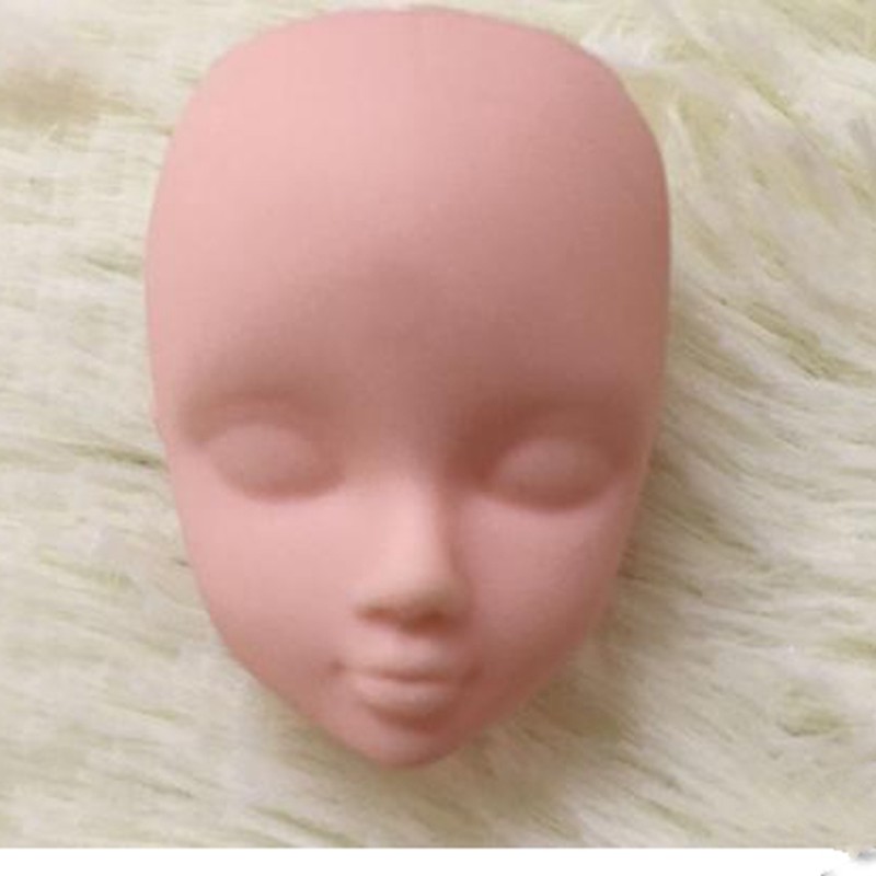 2pcs/lot Soft Practice Makeup Doll Heads For 11.5" Doll Practicing Makeup Head
