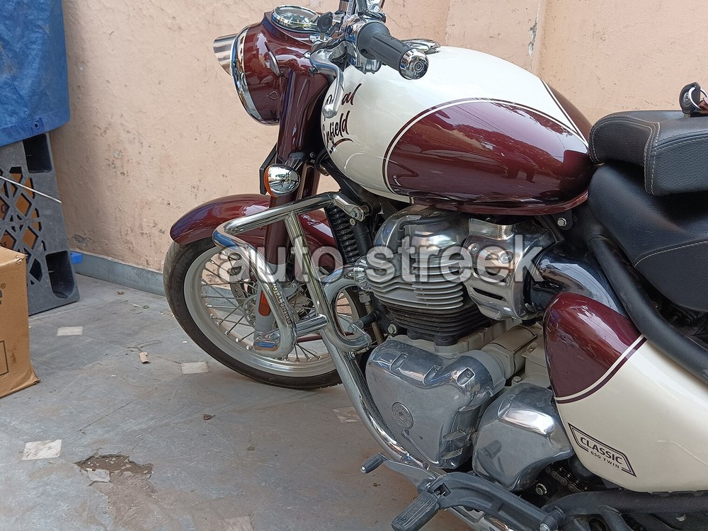 Genuine Royal Enfield Classic 650 EVO ENGINE GUARD, SILVER