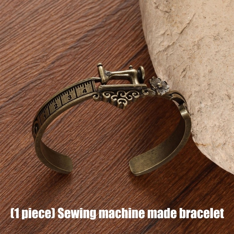 Stylish Sewing Machine Inspired Bangle Adjustable Fit Suitable For Various