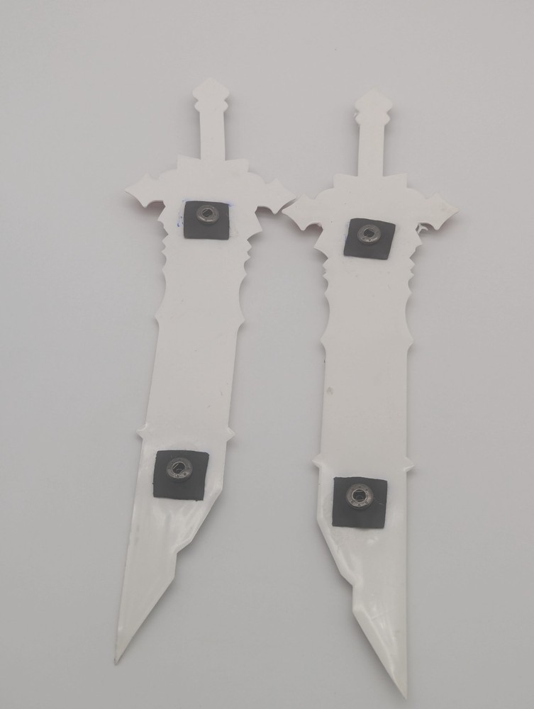 2pc Red Sword attachments for Anthony Wang Sneaker Shoes