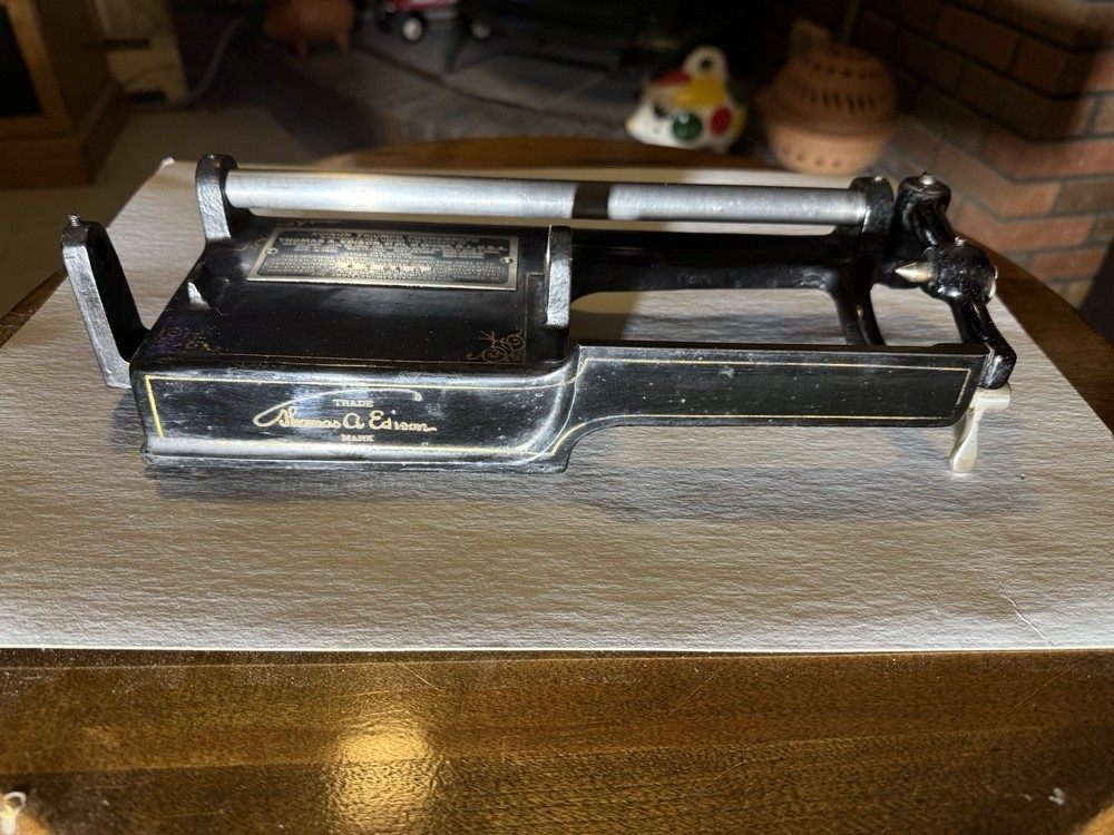 Edison Triumph Cylinder Phonograph Model B Top Bed plate Section