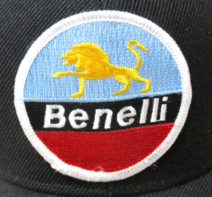 Benelli Hat baseball cap motorcycle patch black adjustable Wards Riverside