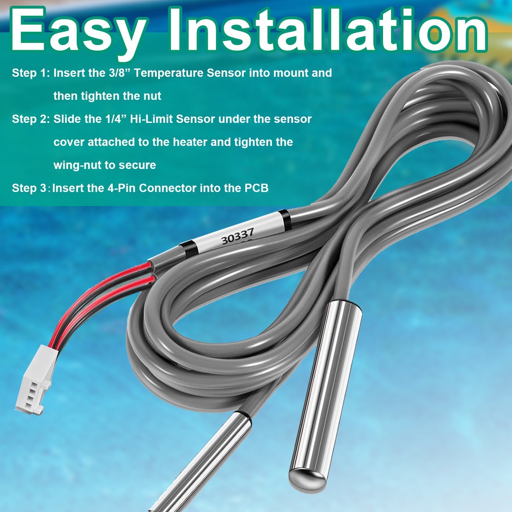 25-175-0337 Sensor Assembly with Temp and Hi-Limit Sensor for Balboa System