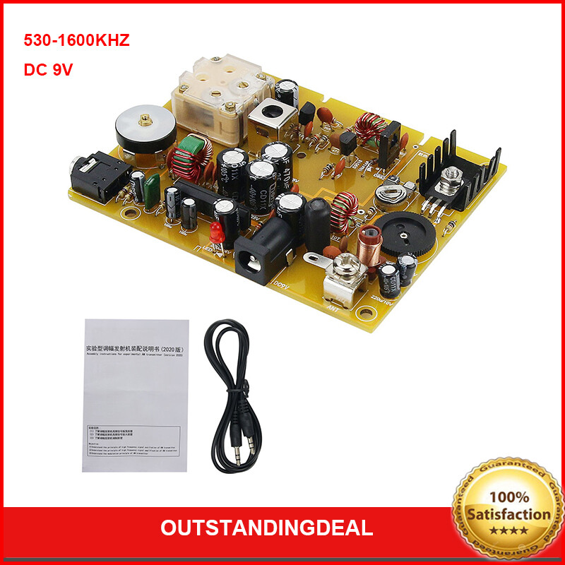 Micro-Power Medium Wave Transmitter Board DC 9V 530-1600KHZ For Crystal Radio #